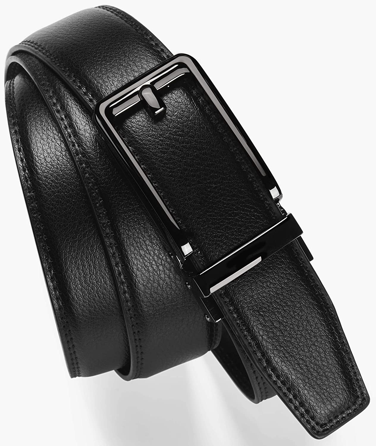CHAOREN Click Belt for men - Mens Leather Belt 1 3/8" for Dress and Casual - Micro Adjustable Belt Fit Everywhere - Image 6
